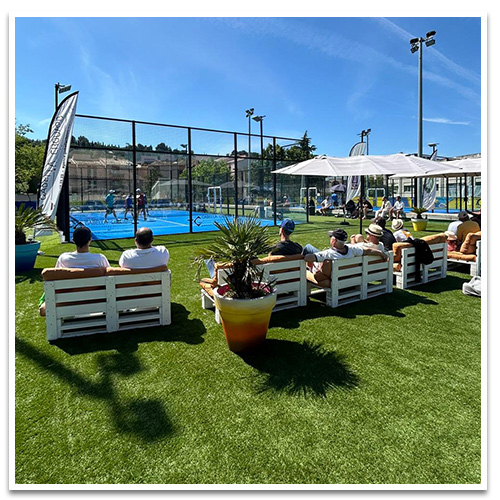 description du terrain 1 de Padel Riviera Mougins