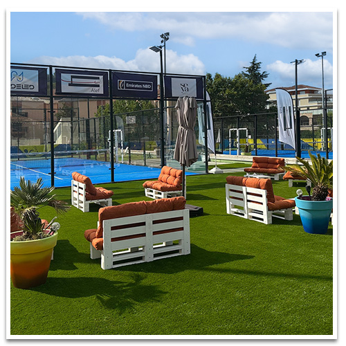 description du terrain 1 de Padel Riviera Mougins