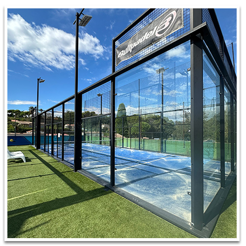 description du terrain Single de Padel Riviera Mougins